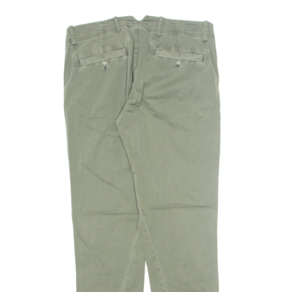 DIESEL Chino Mens Trousers Green Slim Tapered W31 L31 Supply