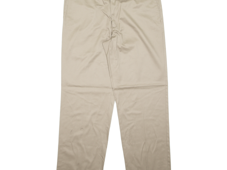 DOCKERS D2 Khaki Mens Trousers Beige Regular Straight W38 L32 Fashion