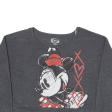 DISNEY Minnie Mouse Womens Sweatshirt Grey M Online now