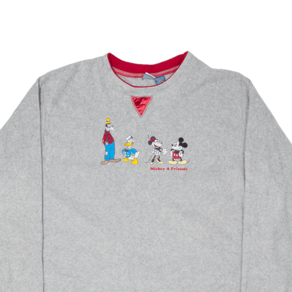 DISNEY Mickey & Friends Womens Fleece Grey 3XL Online now