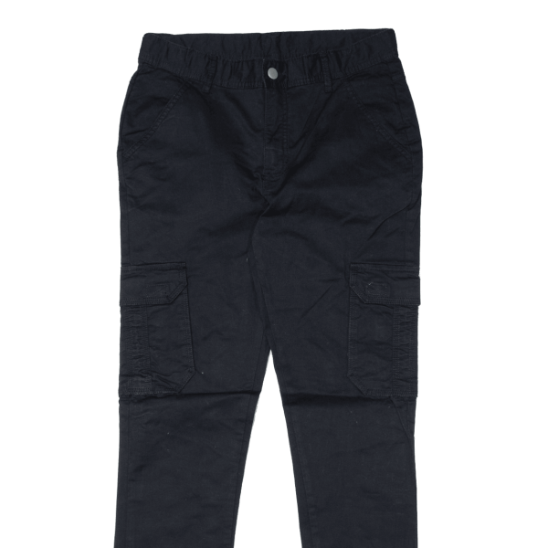 BENCH Cargo Girls Trousers Black Regular Tapered W30 L30 For Discount