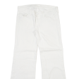 7 FOR ALL MANKIND Dojo Womens Jeans White Regular Bootcut W32 L30 Discount