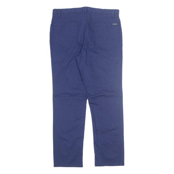 CALVIN KLEIN Womens Trousers Blue Slim Straight W30 L30 Online now