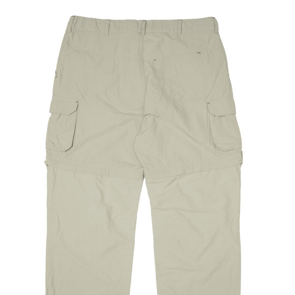 CRANE Outdoor Detachable Leg Mens Trousers Beige Regular Straight W34 L32 For Sale