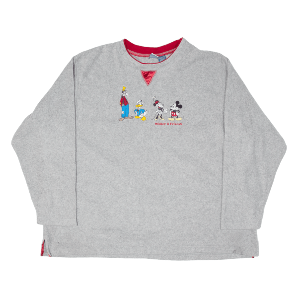 DISNEY Mickey & Friends Womens Fleece Grey 3XL Online now