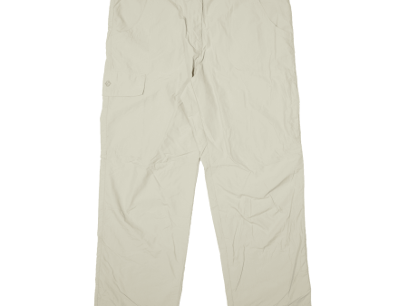 CRANE Outdoor Mens Trousers Cream Regular Straight W36 L28 Fashion