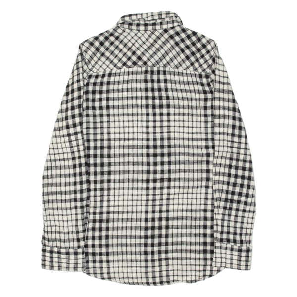 MERONA Pullover Womens Shirt White Check Long Sleeve S Online Sale