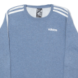 ADIDAS Boys Sweatshirt Blue S Cheap