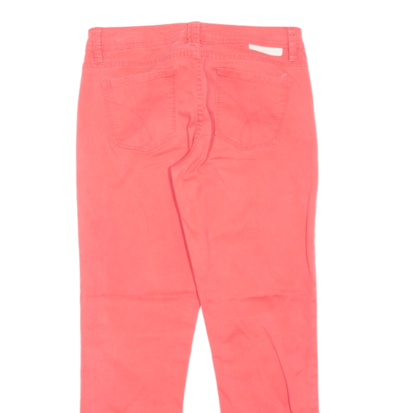 CALVIN KLEIN JEANS Crop Womens Trousers Pink Slim Skinny W29 L26 For Cheap