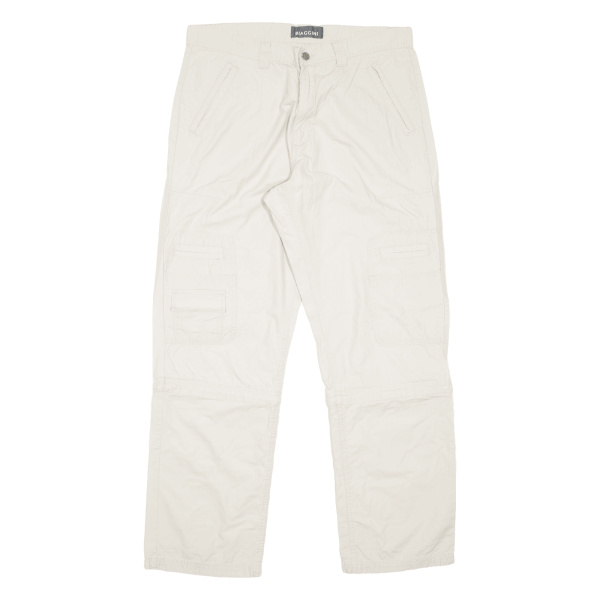 BIAGGINI Outdoor Mens Trousers Cream Regular Straight W36 L32 on Sale