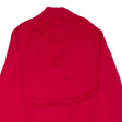 NAUTICA Mens Jumper Red 1 4 Zip Tight Knit XL Hot on Sale