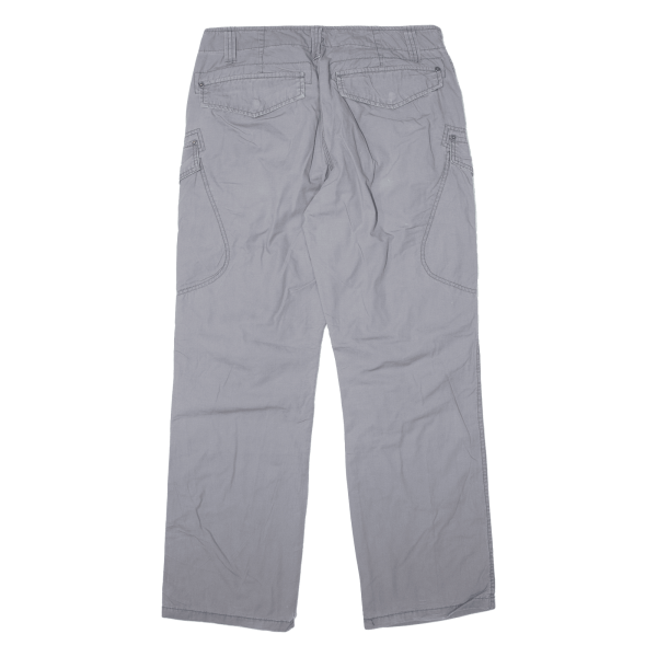 CLOCKHOUSE Mens Trousers Grey Regular Straight W33 L32 Sale