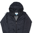 COLUMBIA Womens Rain Jacket Black Hooded XS Hot on Sale