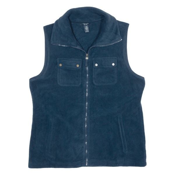 CHAPS Womens Fleece Gilet Blue L Supply