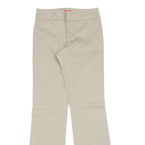 DICKIES Workwear Womens Trousers Beige Slim Bootcut W24 L29 Hot on Sale