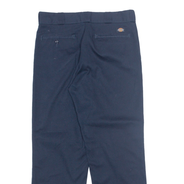 DICKIES Workwear Mens Trousers Blue Regular Straight W34 L27 Online now