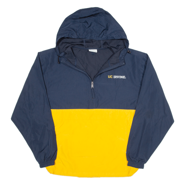 CHAMPION UC Irvine 1 4 Zip Mens Pullover Jacket Blue USA Hooded S Online