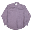 ARPINO Mens Plain Shirt Purple Long Sleeve L Supply