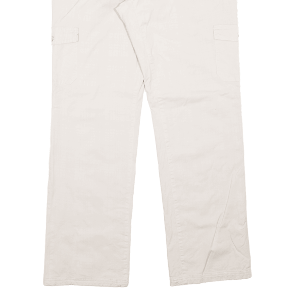 BPC Cargo Womens Trousers Cream Regular Straight W33 L31 Online now