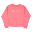 CHAMPION Womens Sweatshirt Pink S Cheap