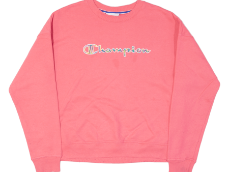 CHAMPION Womens Sweatshirt Pink S Cheap