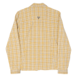 JACK WOLFSKIN Womens Shirt Yellow Plaid Long Sleeve M on Sale