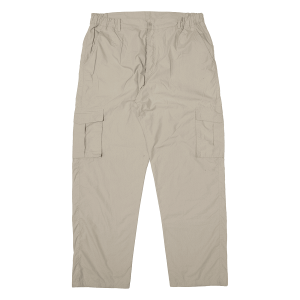 Cargo Mens Trousers Beige Regular Straight 90s W36 L30 For Sale