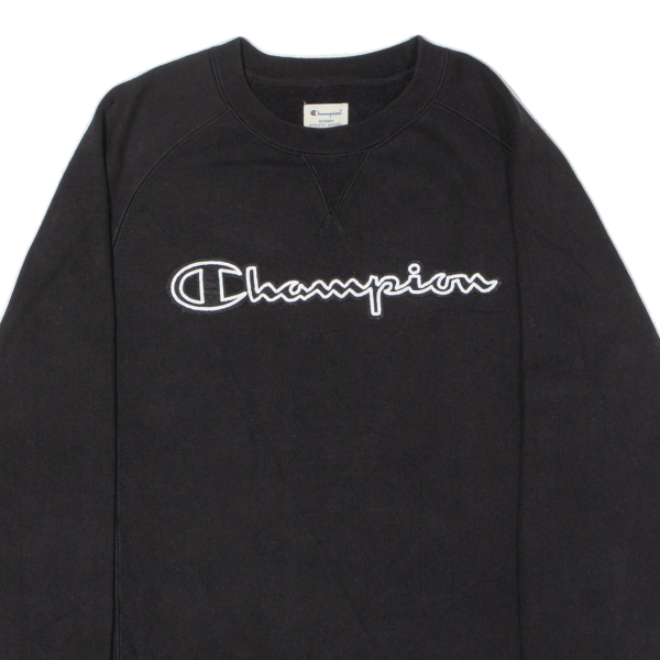 CHAMPION Petit Womens Sweatshirt Black S Online Sale