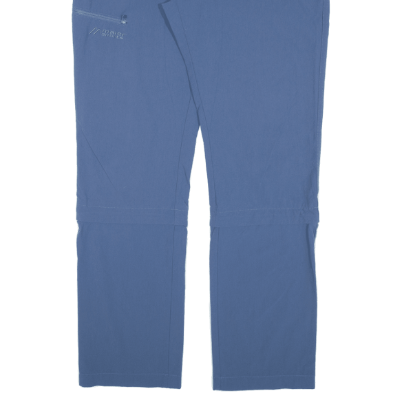 MAIER SPORTS Zip-Off Womens Trousers Blue Regular Straight W30 L29 For Sale