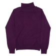 Womens Jumper Purple Roll Neck M Online Sale