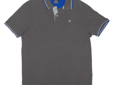 CHAMPION Mens Polo Shirt Grey M Cheap