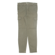 CHICOREE Cargo Womens Trousers Green Slim Tapered W30 L30 Online Hot Sale