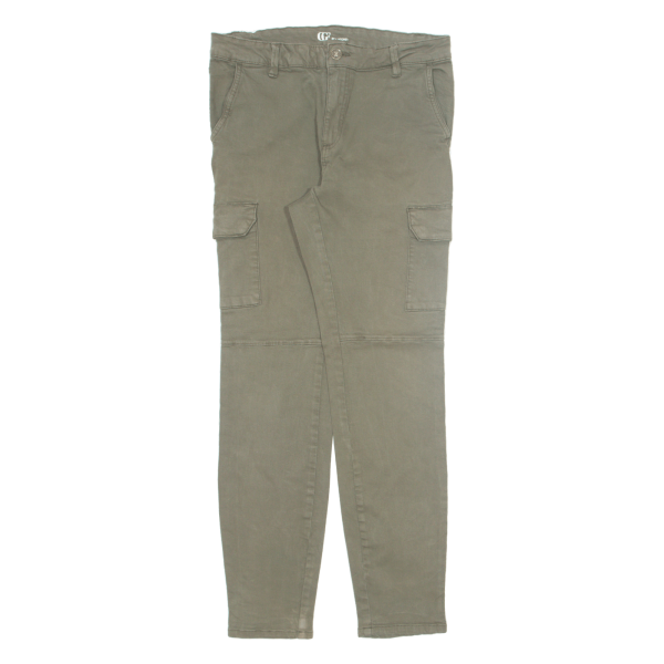 CHICOREE Cargo Womens Trousers Green Slim Tapered W30 L30 Online Hot Sale