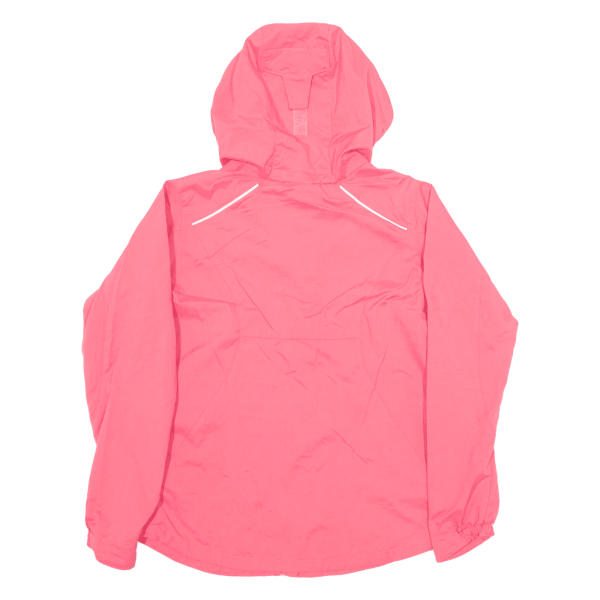 COLUMBIA Girls Rain Jacket Pink Hooded XL on Sale