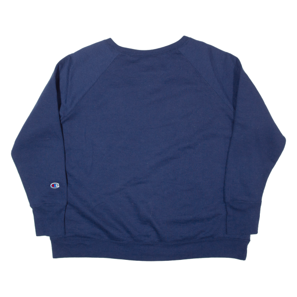 CHAMPION Womens Sweatshirt Blue XL Supply