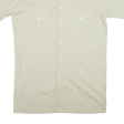 JUKE BOX Mens Plain Shirt Beige S For Sale