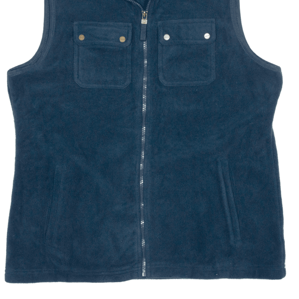 CHAPS Womens Fleece Gilet Blue L Supply