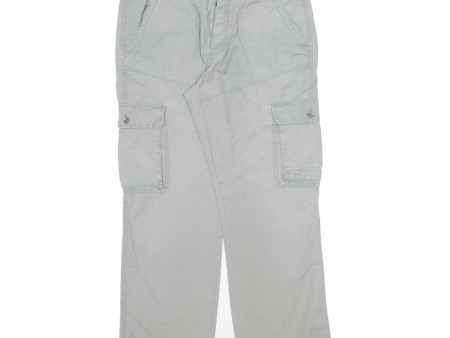 CLOCKHOUSE Cargo Mens Trousers Grey Regular Straight W35 L30 Online Hot Sale