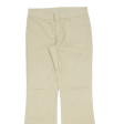 DICKIES Workwear Womens Trousers Beige Slim Bootcut W30 L31 on Sale