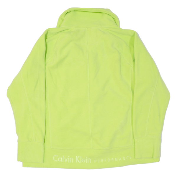 CALVIN KLEIN Performance Womens Fleece Jacket Green XL For Discount