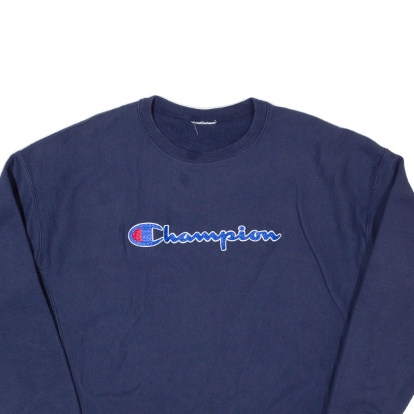 CHAMPION REVERSE WEAVE Womens Sweatshirt Blue XL Fashion