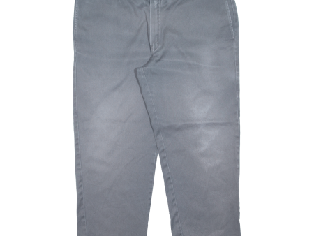 DICKIES Workwear Mens Trousers Grey Slim Straight W43 L27 on Sale