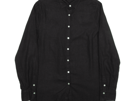 ZEBRA Womens Plain Shirt Black Long Sleeve S Online