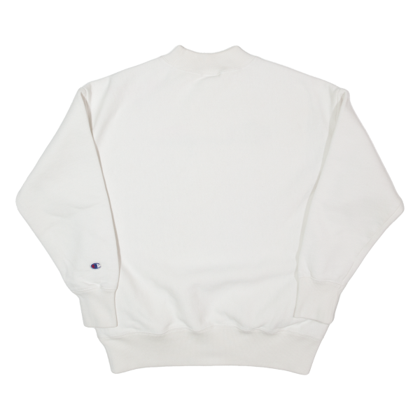 CHAMPION REVERSE WEAVE Mens Sweatshirt White S Online Sale