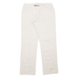 BPC Cargo Womens Trousers Cream Regular Straight W33 L31 Online now