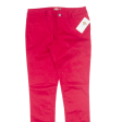 DICKIES Workwear Womens Trousers Red Slim Bootcut W30 L32 Online Sale