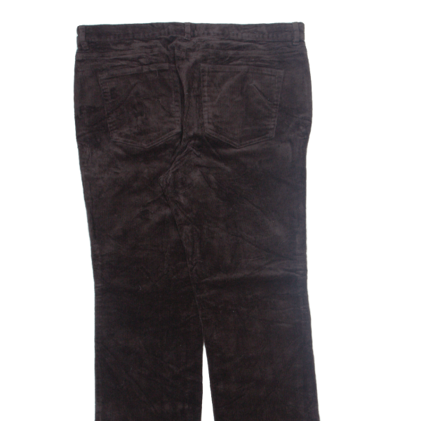 CHAPS Womens Corduroy Trousers Brown Slim Straight W33 L32 Online Sale