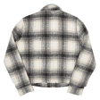 ONLY Cropped Womens Jacket Cream Wool Check M Online