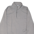 CALVIN KLEIN Mens Sweatshirt Grey 1 4 Zip S on Sale