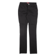 DICKIES Workwear Womens Trousers Black Slim Skinny W24 L31 on Sale